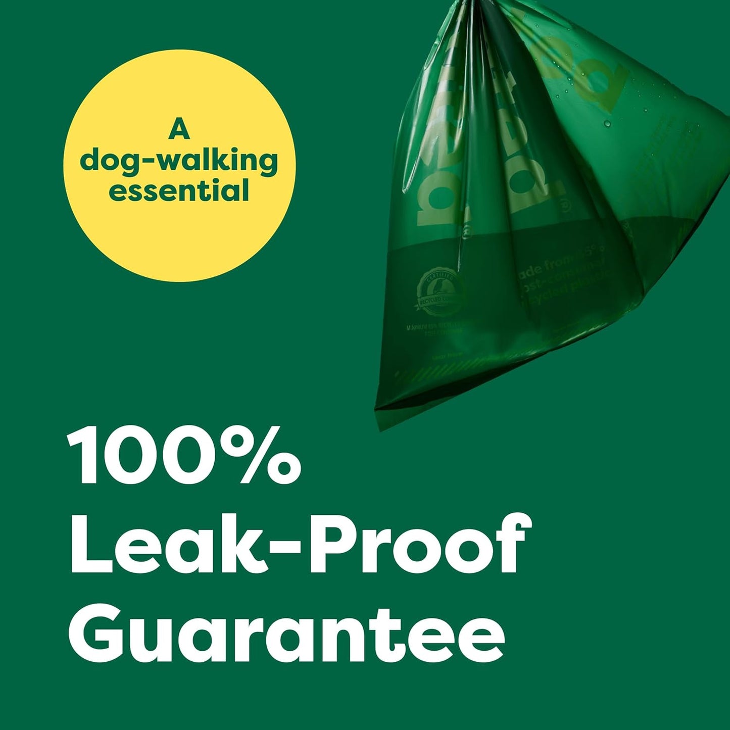 Dog Poop Bag Holder with Bags Lavender Scented, 1 Dispenser and 900 Count