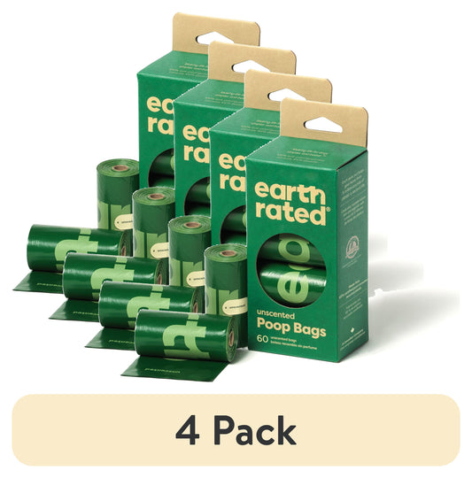  Dog Poop Bags,  Unscented, 60 Count