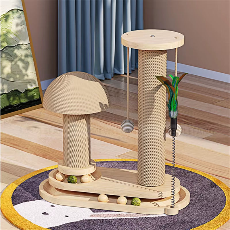 Solid Wood Cat Tower 