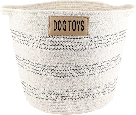 Dog Toy Organizing Cotton Basket (Large)