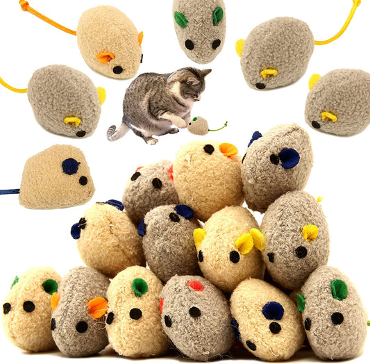 20 Pcs Cat Toys, Catnip Mice, Interactive Play
