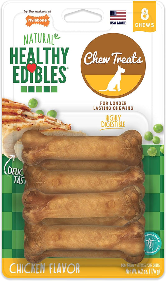 Healthy Edibles Natural Dog Chews Chicken Flavor (8 Count)