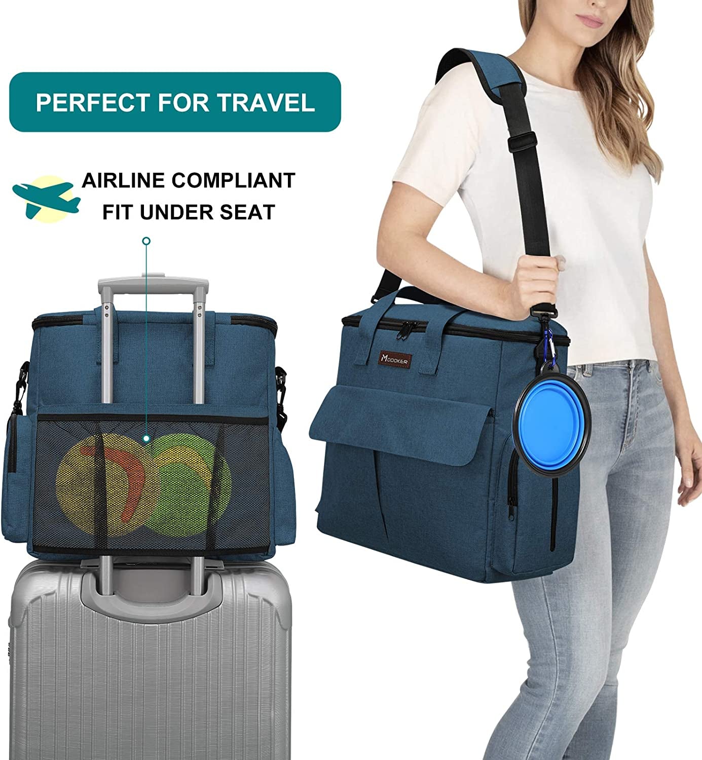 Dog Travel Bag (Blue)